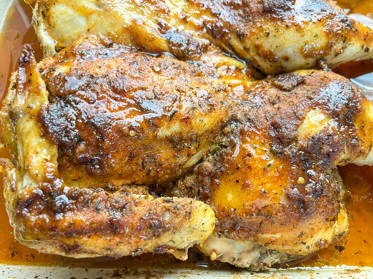 Southern Baked Chicken with Hot Honey Glaze