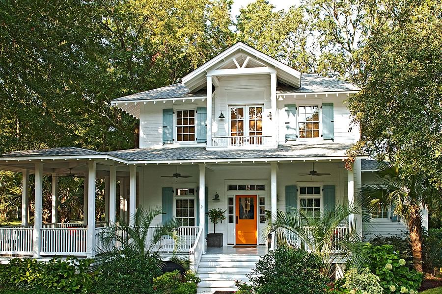 Southern style home spacious porch