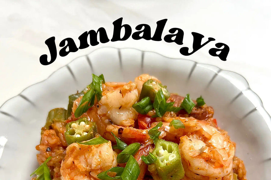 Deconstructed Jambalaya dish