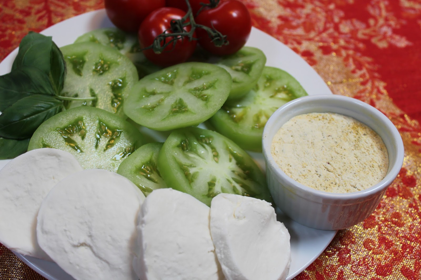 Fried Green Tomato Caprese