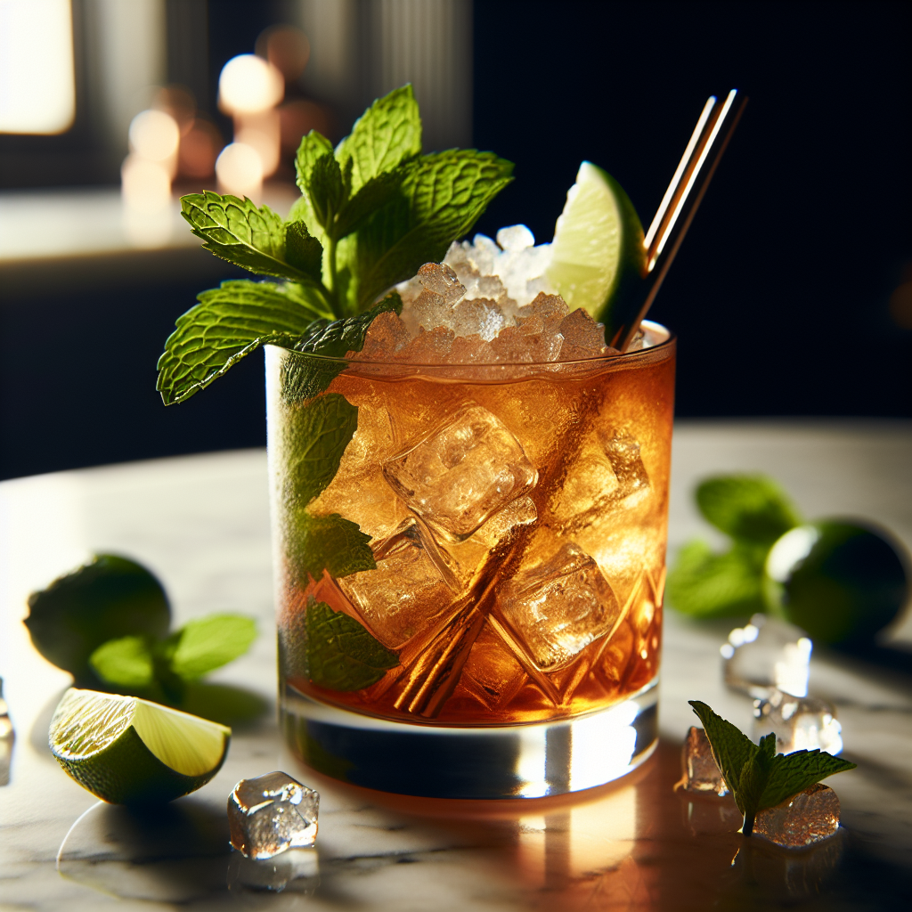 Magnolia Mule cocktail with Southern Comfort