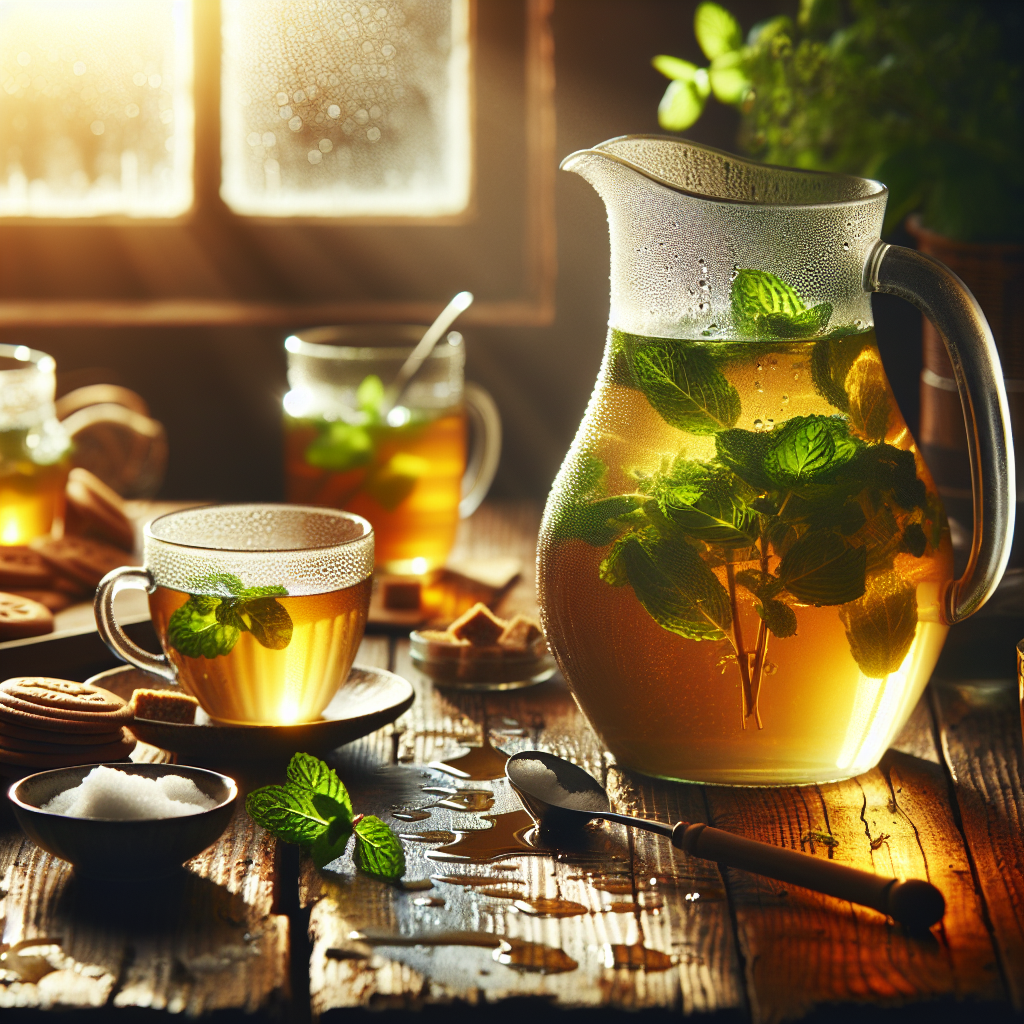 herb infused sweet tea