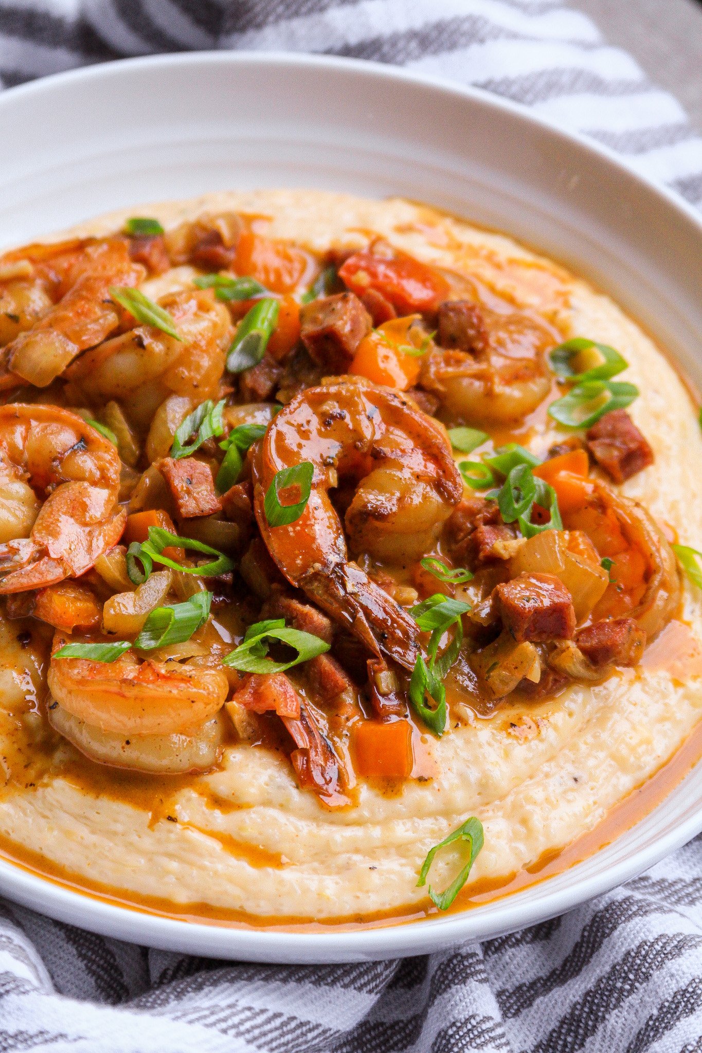 Shrimp and Grits dish