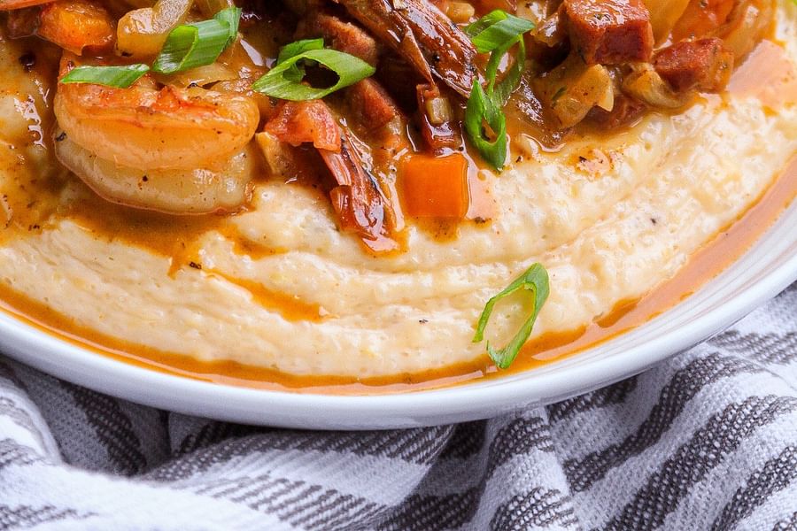 Shrimp and Grits dish