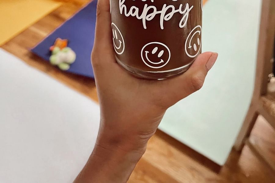 Iced coffee in glass