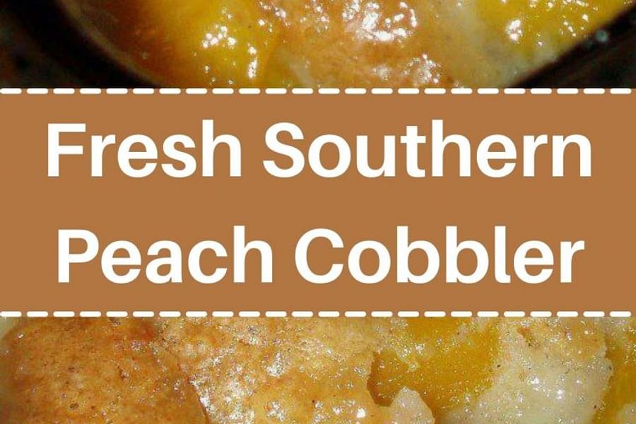 southern peach cobbler