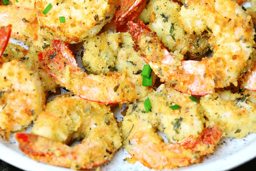 Pork Rind Encrusted Shrimp