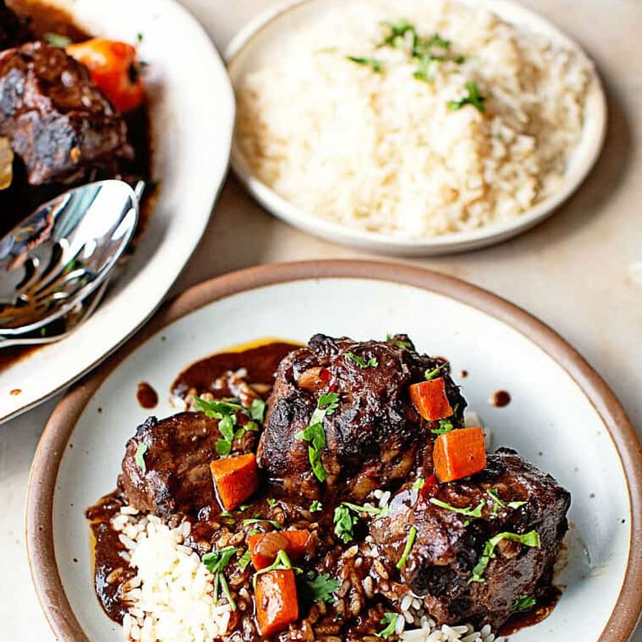 Hearty Southern Oxtail and Rice Dish