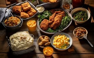 What are some traditional Southern meals for breakfast, lunch, and dinner?
